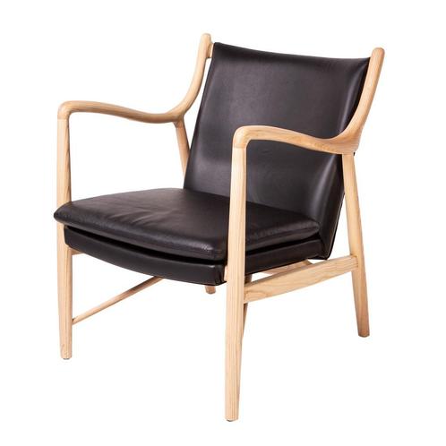 Lounge stoel 45 stoel zwart, Huis en Inrichting, Fauteuils, Nieuw, Verzenden