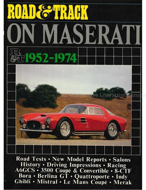 ROAD & TRACK ON MASERATI 1952 - 1974, Boeken, Auto's | Boeken