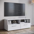 Meubella | TV-Meubel wit 95x34x36 cm | Met kleppen, Huis en Inrichting, Kasten |Televisiemeubels, Overige materialen, Verzenden