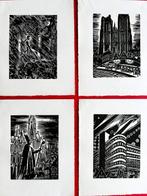 Frans Masereel (1889-1972) - Mijn Land (4x Bruxelles)