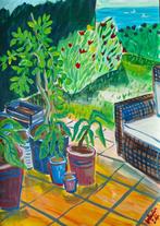 Kirsty Wain - Patio with Garden & Sea Vista - NO Reserve - L