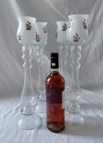 Bougeoir 4 Bougeoirs en Verre Soufflé (4) - Verre soufflé -, Antiquités & Art