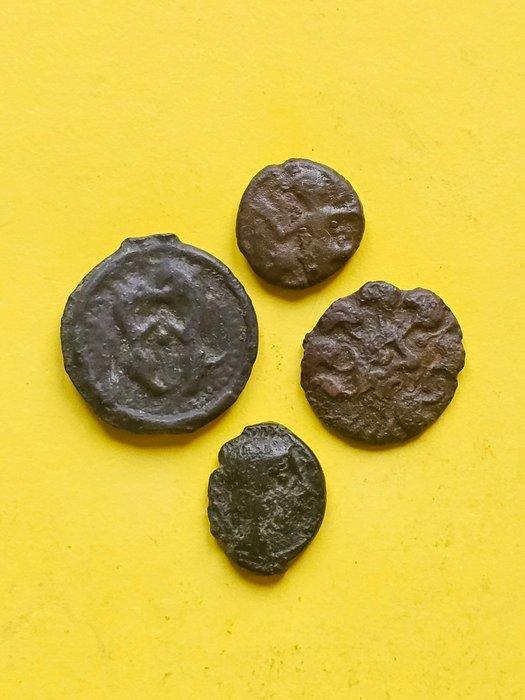 Keltisch Lot van 4 Æ Münzen (Zonder Minimumprijs), Postzegels en Munten, Munten | Europa | Niet-Euromunten
