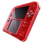 Nintendo 2DS Transparant Rood (Nette Staat & Krasvrije Sc..., Games en Spelcomputers, Spelcomputers | Nintendo 2DS en 3DS, Ophalen of Verzenden
