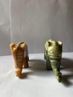 Figuur - Set di 9 Elefanti Decorativi (9) - Glas, keramiek