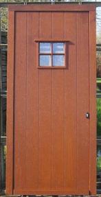 afrormosia houten voordeur , buitendeur , deur 104 x 225, Doe-het-zelf en Bouw, Deuren en Vliegenramen, 100 tot 120 cm, 215 cm of meer