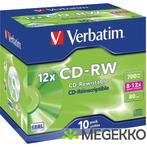 Verbatim CD-RW 8X 10st. Jewelcase, Informatique & Logiciels, Verzenden
