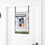 vidaXL Deurspiegel 40x60 cm glas en aluminium zwart, Huis en Inrichting, Verzenden, Nieuw