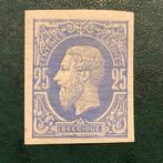 België 1869 - 25 cent Koning Leopold II Die Proof in blauw, Postzegels en Munten, Gestempeld
