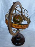 Globe - 1960-1970 - Vintage bronzen armillair bol, met de, Antiek en Kunst