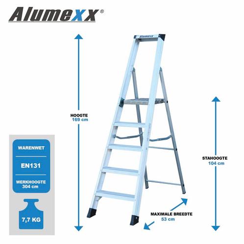 Alumexx Mamut bordestrap ACTIE, Doe-het-zelf en Bouw, Ladders en Trappen, Verzenden