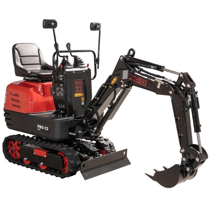 PRO-22 G600 Minigraver - Benzine - Gewicht 562 Kg - 9 PK, Zakelijke goederen, Machines en Bouw | Kranen en Graafmachines