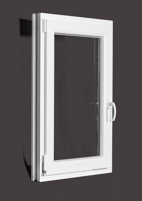 PVC raam draai kiep b70xh100 cm wit, Doe-het-zelf en Bouw, Glas en Ramen, Dubbelglas, Nieuw, Gevelraam of Ruit, 80 tot 120 cm