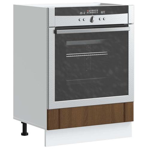 vidaXL Ovenkast Lucca bewerkt hout bruin eikenkleur, Huis en Inrichting, Kasten | Overige, Nieuw, Verzenden