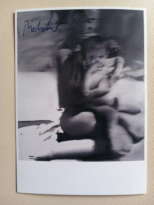 Gerhard Richter (1932) - Kunstkarte Frau mit Kind, Antiquités & Art, Antiquités | Autres Antiquités