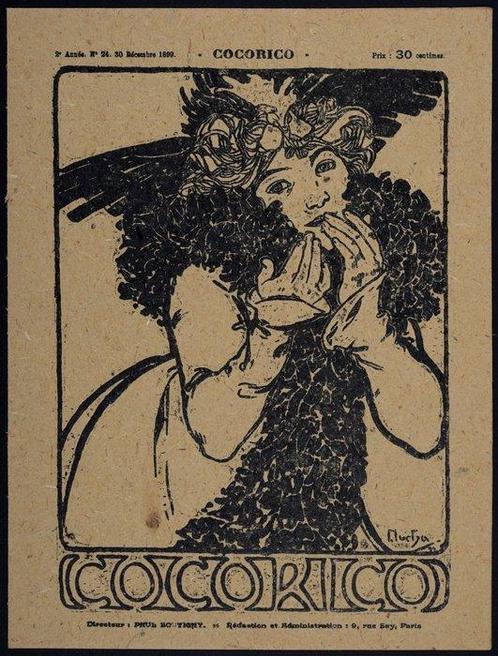Alphonse Mucha (1860-1939) - Cocorico #1, Antiek en Kunst, Antiek | Meubels | Stoelen en Sofa's