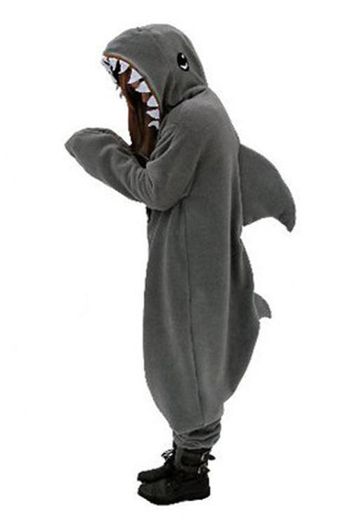 Onesie Haai Pak 152-158 Haaienpak Kostuum Grijs Vis Shark Ki, Kinderen en Baby's, Carnavalskleding en Verkleedspullen, Nieuw, Ophalen of Verzenden