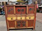 Kast - Els, populier - China - Chinees buffet Kast, Antiek en Kunst