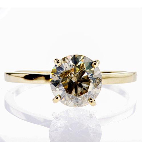 Zonder Minimumprijs - Verlovingsring - 14 karaat Geel goud -, Handtassen en Accessoires, Antieke sieraden
