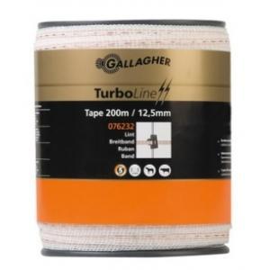 Gallagher ruban turboline 12,5mm blanc 200m, Jardin & Terrasse, Clôtures de jardin