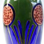 Vaas - Glas, Emaille - Löwenzahn, Antiek en Kunst