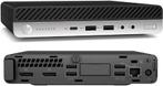 HP Prodesk 600 G5 mini PC, 8GB , 256B SSD , i5-9500T A-Grade, 2 tot 3 Ghz, Ophalen of Verzenden, Zo goed als nieuw, HP