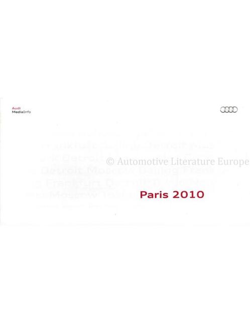 2010 AUDI PARIJS PERSMAP DUITS, Boeken, Auto's | Folders en Tijdschriften, Ophalen of Verzenden