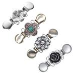 Fako Bijoux® - Vestsluiting - Vestclip - Set 4 Stuks -, Verzenden, Nieuw