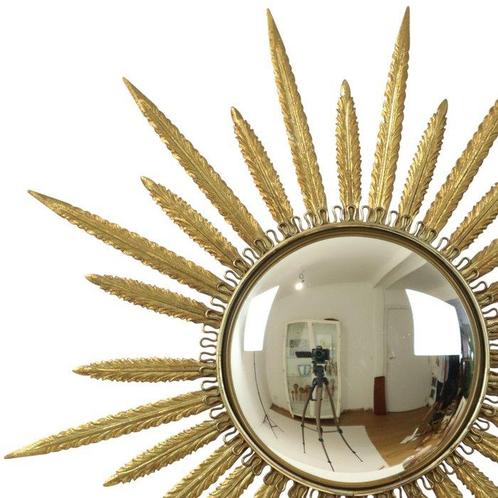 Deknudt - Spiegel - Glas, Messing, Metaal - Sunburst, Huis en Inrichting, Overige Huis en Inrichting