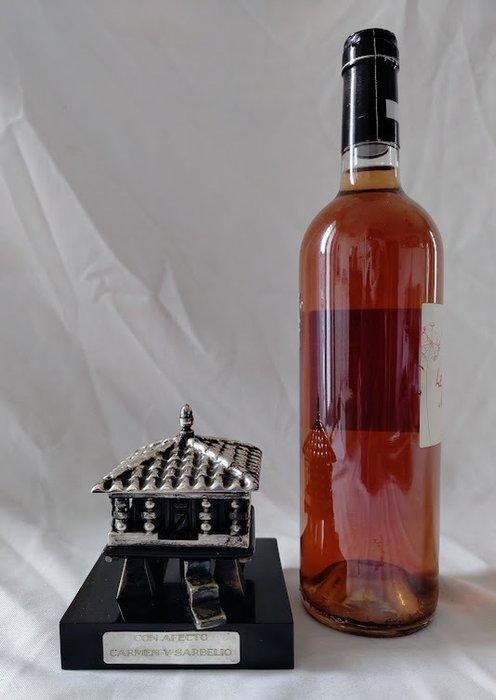 Sieradendoos - Zilverkleurig metalen sieradendoosje in de, Antiek en Kunst, Curiosa en Brocante