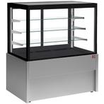 Koelvitrine | 550L | Zwart/Grijs | +2°C/+6°C | 4 Schappen |, Verzenden, Nieuw in verpakking