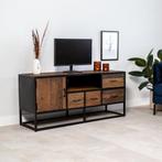 Rayan Meuble TV industriel Bois 135x60 cm | PRIX BAS