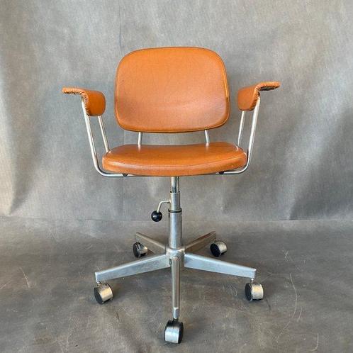 Stoel - Roestvrij staal, Bureaustoel uit de jaren 60, Antiek en Kunst, Kunst | Designobjecten