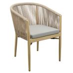 Stoel | VEGA | Aluminium Rotan/Aluminium | Beige |, Verzenden, Nieuw in verpakking