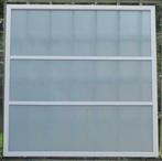pvc raam, chassis 215 x 219 wit / antraciet met mat glas, Raamkozijn, Ophalen of Verzenden
