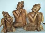 Suar hout rustende boeddha beelden Bali-indonesie Vanaf 49, Nieuw, Ophalen of Verzenden
