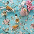 Tafelzeil vogels Japans blauw kopen? Waterdicht tafelkleed, Huis en Inrichting, Tafelkleden, Nieuw