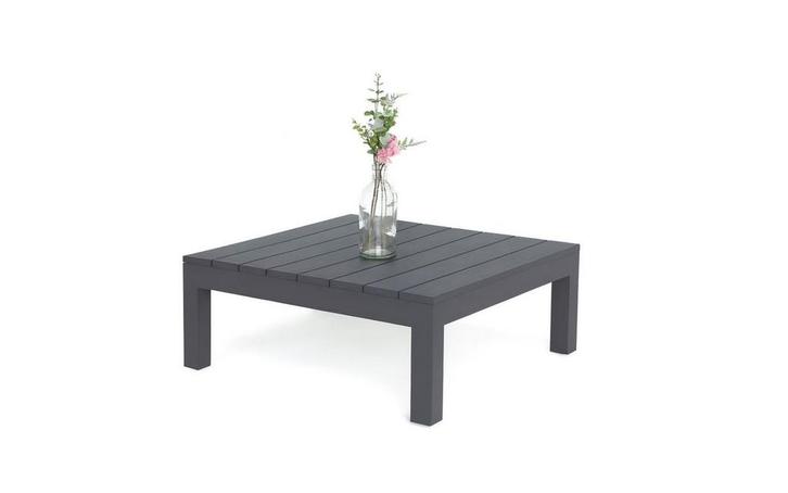 SUNS Vita salontafel matt royal grey met blad 80 x 80 cm, Tuin en Terras, Tuinsets en Loungesets