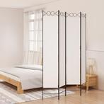 vidaXL Kamerscherm met 4 panelen 160x220 cm stof wit, Verzenden, Nieuw