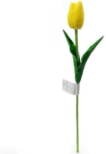 Tulpen Real Touch Geel Luxe Siliconen Latex per stuk 34 cm, Huis en Inrichting, Woonaccessoires | Kunstplanten en Kunstbloemen