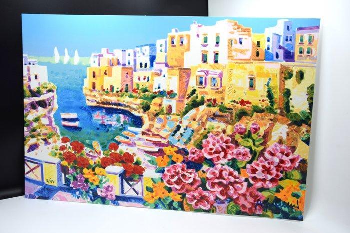 Athos Faccincani (1951) - Luce e Sole sul Golfo di Polignano, Antiek en Kunst, Antiek | Overige Antiek