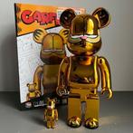 Bearbrick Medicom - BearBrick - Garfield Gold Chrome -
