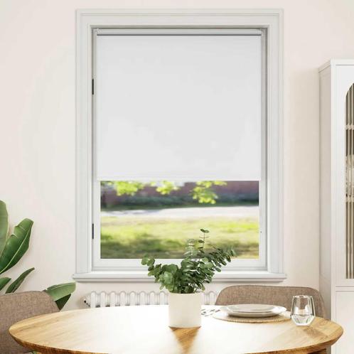 vidaXL Rolgordijn verduisterend 120 x 175 cm wit, Huis en Inrichting, Stoffering | Gordijnen en Lamellen, Nieuw, Verzenden