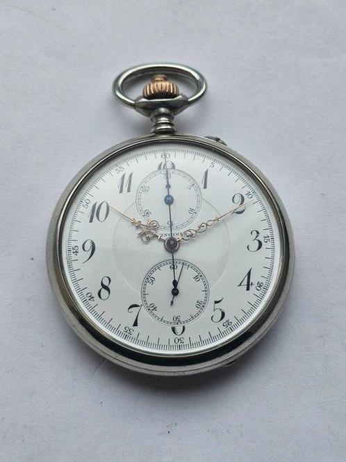Longines - Chronograph steel Pocket Watch - 2575343 - Homme, Handtassen en Accessoires, Horloges | Heren