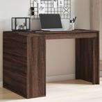 vidaXL Bureau 123,5x73,5x75 cm bewerkt hout bruin, Huis en Inrichting, Bureaus, Verzenden, Nieuw
