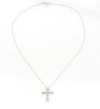 Zonder Minimumprijs - Ketting met hanger - 18 karaat Witgoud