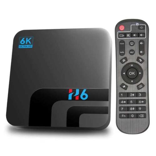 H6 TV Box Mediaspeler 6K Android Kodi - 4GB RAM - 64GB, Audio, Tv en Foto, Televisie-accessoires, Nieuw, Verzenden
