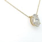 Halsketting - 14 karaat Geel goud - 3.02ct. tw. Diamant, Handtassen en Accessoires, Nieuw