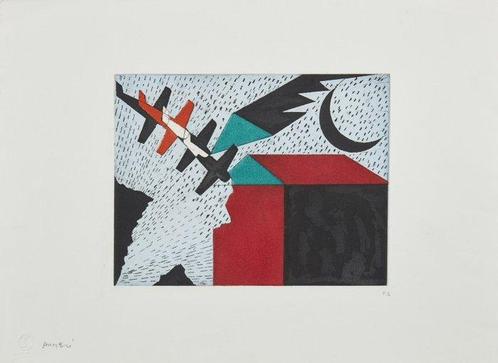 Franco Angeli (1935-1988) - Rottura a sinistra - Impatto, Antiek en Kunst, Antiek | Overige Antiek
