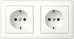 Gira Dual Schuko Stopcontact Met Veiligheid Plus Systeem 55, Doe-het-zelf en Bouw, Verzenden, Nieuw